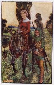 Ilustración para El Claustro y El Hogar de Charles Reade de Byam (after) Shaw