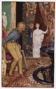 Ilustración para El claustro y la chimenea de Charles Reade de Byam (after) Shaw