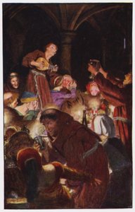 Ilustración para El claustro y la chimenea de Charles Reade de Byam (after) Shaw