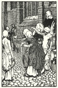 Ilustración para The Cloister and The Hearth de Charles Reade de Byam (after) Shaw