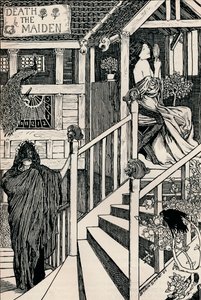 La muerte y la doncella, 1895 de Byam Shaw