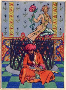 Reverie of Ormuz the Persian" (Ensueño de Ormuz el Persa) de Byam Shaw