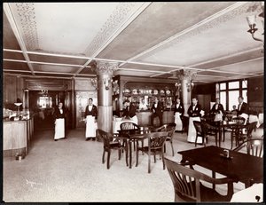 Café en el Hotel Majestic, 1902 de Byron Company