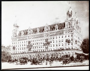 Fotografía de un dibujo del Hotel Sherry, Londres, por Hughson Frederick Hawley, 1905 de Byron Company