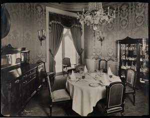Comedor privado en el Hotel Knickerbocker, 1906