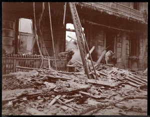 Ruinas del hotel Delavan House, Albany, Nueva York, 1894 de Byron Company