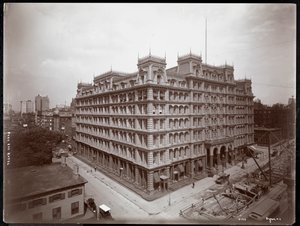 El Hotel Park Avenue, de la calle 32 a la 33, Nueva York, 1901 o 1902