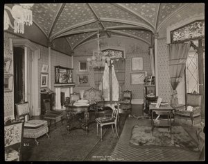 El salón de la finca de Helen Gould (antigua residencia de Jay Gould) en Tarrytown, Nueva York