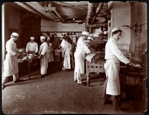 La casa de la carne en el Hotel Delmonico, 1902