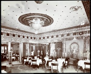 El restaurante del Hotel Murray, c.1908 de Byron Company