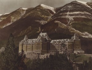 Hotel Banff Springs (foto en color) de Byron Hill Harmon