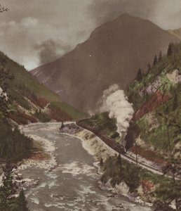 El cañón Kicking Horse (foto en color) de Byron Hill Harmon