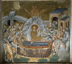 Dormición de la Virgen (Mosaico) de Byzantine