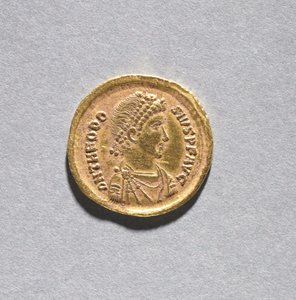 Solidus de Teodosio I el Grande de Byzantine