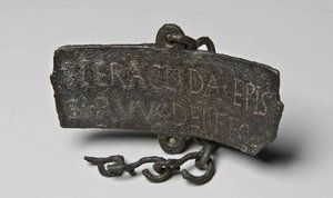 Placa votiva del obispo Heraklides, siglo IV de Byzantine Byzantine