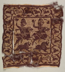 Cuadrado ornamental de una túnica de Byzantine PeriodEgyptian