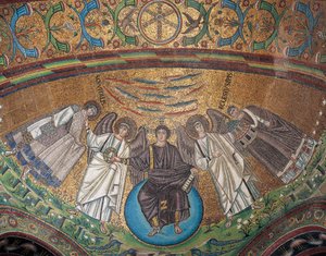 Italia, Emilia-Romaña, Rávena, Basílica de San Vitale, Mosaico del ábside de Byzantine School