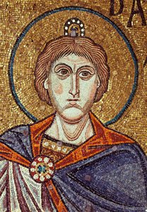 El profeta Daniel (siglo VI). Obra de un maestro bizantino, mosaico, detalle de la decoración de la Basílica de San Marcos en Venecia (Italia)
