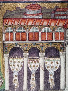 Ala izquierda del Palazzo di Teodorico, 527-99 (detalle)