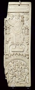 Panel del Díptico del Cónsul Areobindus, Constantinopla, 506 d.C. de Byzantine School