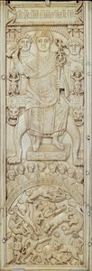 Panel del Díptico del Cónsul Areobindus, Constantinopla, 506 AD de Byzantine School