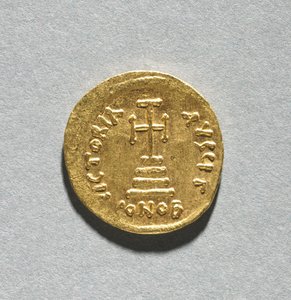 Solidus con Heraclio y su hijo Heraclio Constantino de Byzantine School