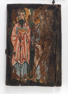 San Marcos y San Lucas, cubierta derecha del Manuscrito de Washington III de Byzantine School