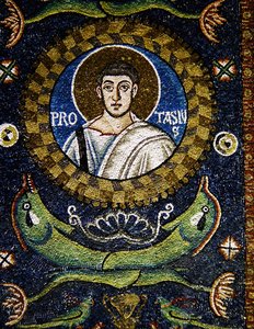 San Protasio (mosaico) de Byzantine School