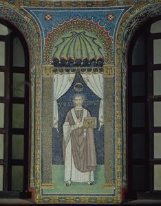 Ursicino, un obispo de Rávena (mosaico)