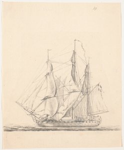 Buque de guerra a toda vela de C.A. Lorentzen