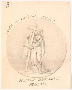 Medallón con figura femenina alegórica de C.A. Lorentzen