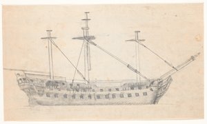 Buque de guerra. Dos cubiertas de C.A. Lorentzen