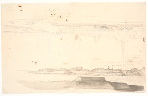 Dos vistas de Copenhague. Una con la Iglesia del Salvador de C.A. Lorentzen