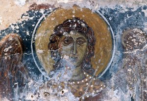 Jesús fresco en la iglesia de Agia Anna