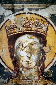 Santo, fresco en la Iglesia de Agios Ioannis Prodromos de J.B. and Brown J. Rowbotham
