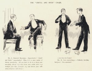 La locura de "Jekyll y Hyde" (litografía) de C.J. Taylor
