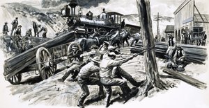 Un ferrocarril atravesó el estado de Washington en 1873