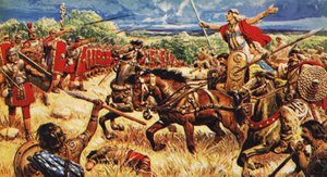 Boadicea en su carro de C.L. Doughty