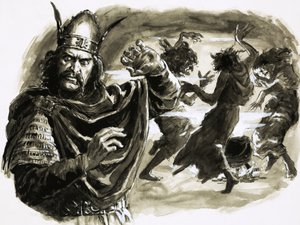 En la obra de Shakespeare, Macbeth conoce a tres brujas... de C.L. Doughty