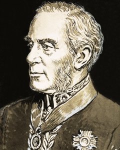 Sir Richard Mayne, ilustración de "Los grandes detectives". de C.L. Doughty
