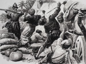 Los españoles luchan contra los árabes de C.L. Doughty