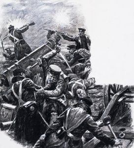 La batalla de Inkermann, Carga de los Guardias de C.L. Doughty