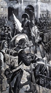 El corso que conquistó Europa, de "La historia de Francia" (gouache sobre papel)