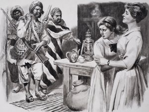 La heroína de Peshawar (gouache sobre papel) de C.L. Doughty