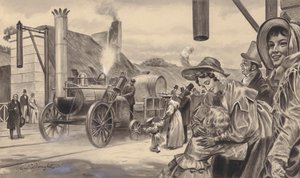 Inauguración del ferrocarril de Liverpool a Manchester de C.L. Doughty