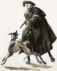 Thomas Seymour descargó su ira disparando a uno de los perros del Rey de C.L. Doughty