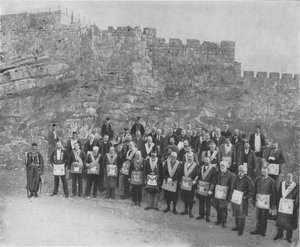 Masones ingleses en Jerusalén