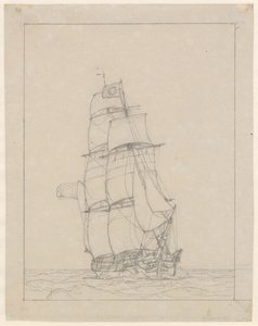 Un bergantín de Christoffer Wilhelm Eckersberg