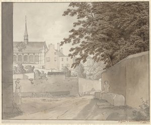 En la iglesia de Saint-Martin en Montmorency, al norte de París, 10 de julio de 1812 de Christoffer Wilhelm Eckersberg