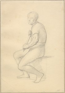 La muerte de Balder - estudio para Thor de Christoffer Wilhelm Eckersberg